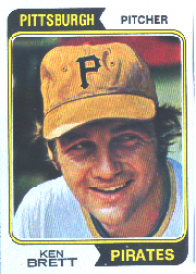 1974 Topps Baseball Cards      237     Ken Brett